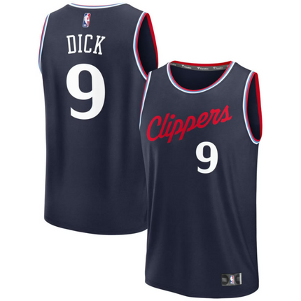Gradey Dick LA Clippers 2026 Fast Break Icon Edition Jersey - Navy