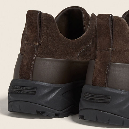 Men's Zegna Triple Stitch™ Monte Dark Brown Sneakers