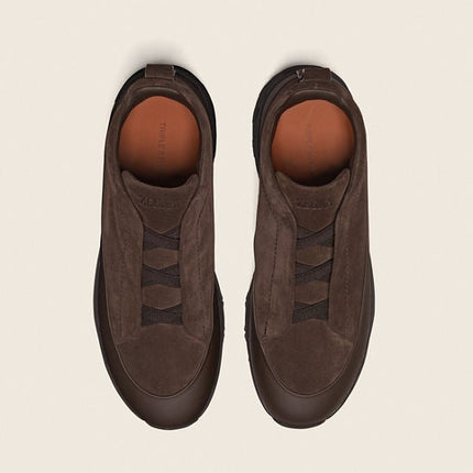 Men's Zegna Triple Stitch™ Monte Dark Brown Sneakers