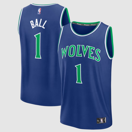 LaMelo Ball Minnesota Timberwolves 2026 Fast Break Icon Edition Jersey - Blue