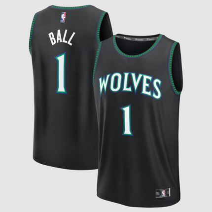 LaMelo Ball Minnesota Timberwolves 2026 Fast Break Statement Edition Jersey - Black