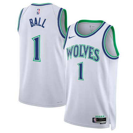 LaMelo Ball Minnesota Timberwolves 2026 Swingman Association Edition Jersey - White