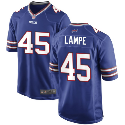 Brock Lampe Buffalo Bills 2026 Game Jersey - Royal