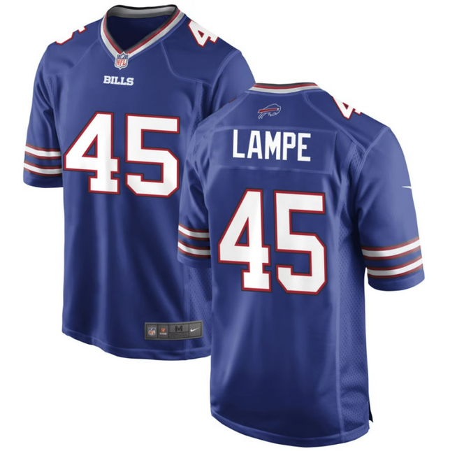 Brock Lampe Buffalo Bills 2026 Game Jersey - Royal