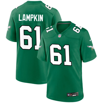 Willie Lampkin Philadelphia Eagles 2026 Alternate Game Jersey - Kelly Green