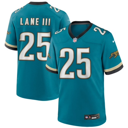 Rayuan Lane III Jacksonville Jaguars 2026 Throwback Game Jersey - Teal Prowler