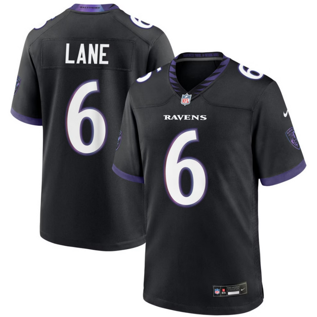 Ja'Kobi Lane Baltimore Ravens 2026 Alternate Game Jersey - Black