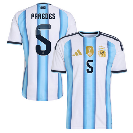 Leandro Paredes Argentina National Team 2026 Home Jersey - White