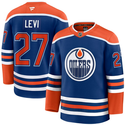 Devon Levi Edmonton Oilers 2026 Home Premium Jersey - Royal