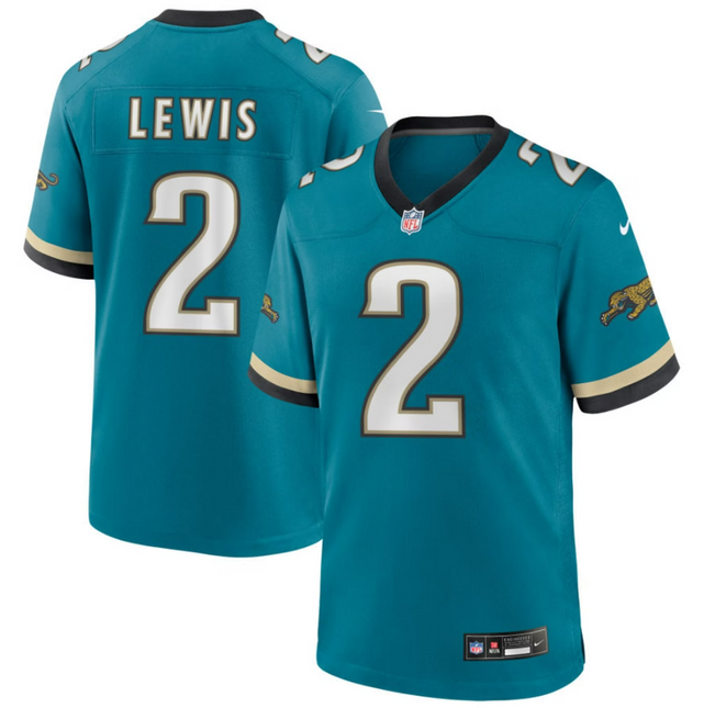 Jourdan Lewis Jacksonville Jaguars 2026 Throwback Game Jersey - Teal Prowler
