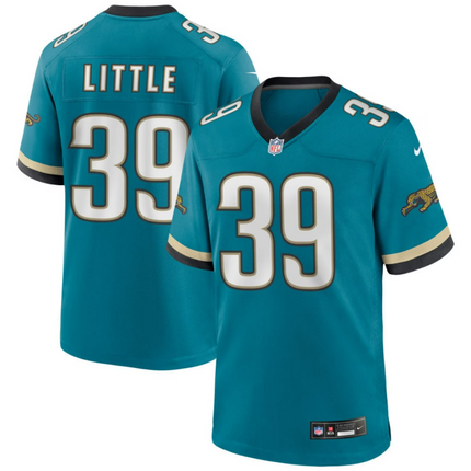 Cam Little Jacksonville Jaguars 2026 Throwback Game Jersey - Teal Prowler
