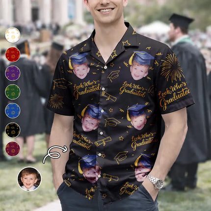 Look Who's Graduated - Personalized Hawaiian Shirt