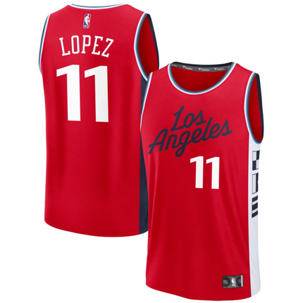 Brook Lopez LA Clippers 2026 Fast Break Statement Edition Jersey - Red