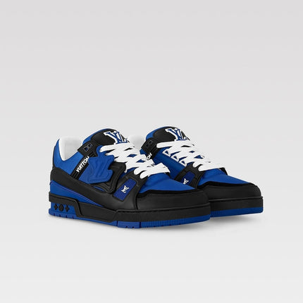 Men's Louis Vuitton Trainer Black Blue Sneakers