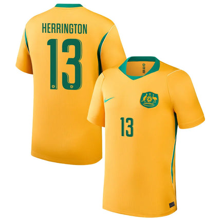 Lucas Herrington Australia National Team 2026 Home Jersey – Yellow