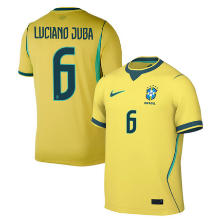 Luciano Juba Brazil National Team 2026 Home Jersey - Yellow