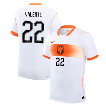 Luciano Valente Netherlands National Team 2026 Away Stadium Jersey - White