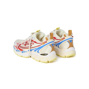 Men's Off-White Be Right Back Sneaker Met Mesh Details In Royal Blue - Brick Red