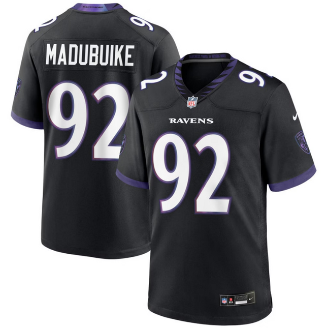 Nnamdi Madubuike Baltimore Ravens 2026 Alternate Game Jersey - Black