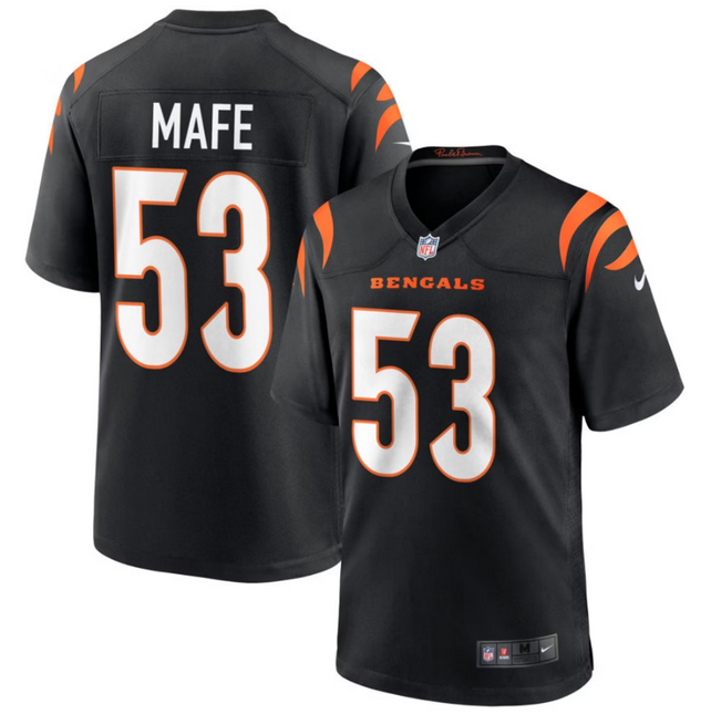 Boye Mafe Cincinnati Bengals 2026 Game Jersey - Black