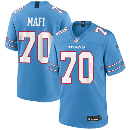 Atonio Mafi Tennessee Titans 2026 Game Jersey - Light Blue