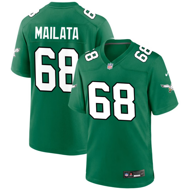 Jordan Mailata Philadelphia Eagles 2026 Alternate Game Jersey - Kelly Green