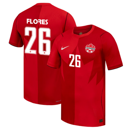 Marcelo Flores Canada National Team 2026 Home Jersey - Red