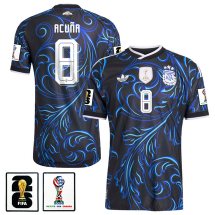 Marcos Acuna Argentina National Team 2026 Away Jersey - Blue