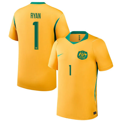 Mathew Ryan Australia National Team 2026 Home Jersey – Yellow