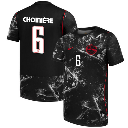 Mathieu Choiniere Canada National Team 2026 Away Jersey - Black