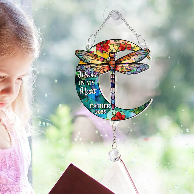 Memorial I'm Always With You - Personalized Rainbow Suncatcher With Crystal Ball Prism