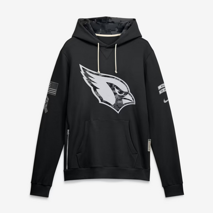 Arizona Cardinals 2026 Salute to Service Sideline Dri-FIT Pullover Hoodie - Black