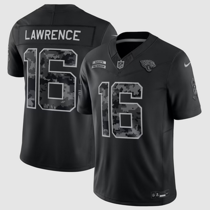 Trevor Lawrence Jacksonville Jaguars 2026 Salute to Service Stitched Limited Jersey - Black