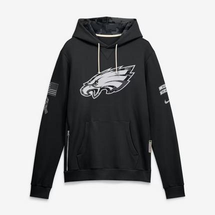 Philadelphia Eagles 2026 Salute to Service Sideline Dri-FIT Pullover Hoodie - Black