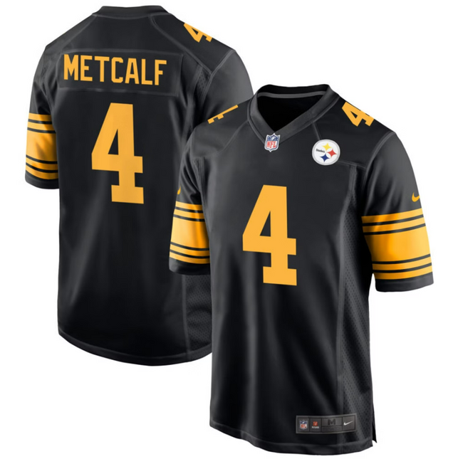D.K. Metcalf Pittsburgh Steelers 2026 Alternate Game Jersey - Black