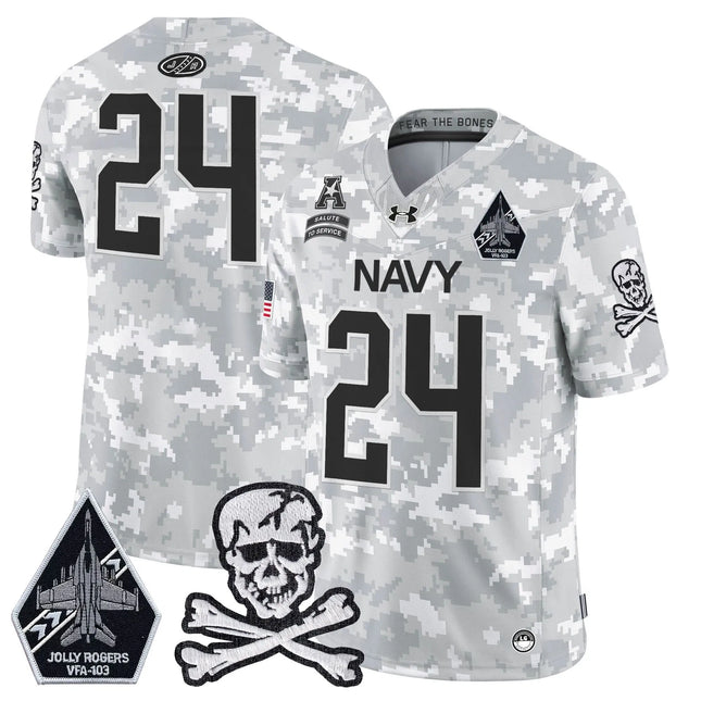 Navy Midshipmen 2026 Salute to Service Vapor Limited Jersey - Arctic Camo