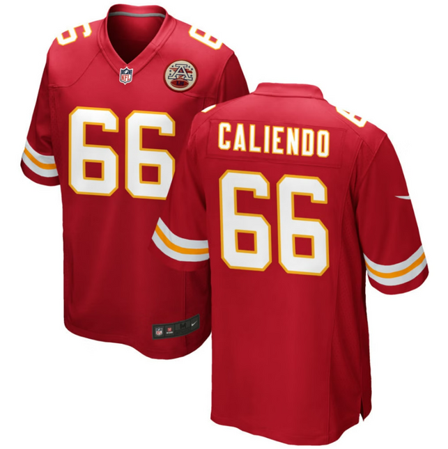 Mike Caliendo Kansas City Chiefs 2026 Game Jersey - Red
