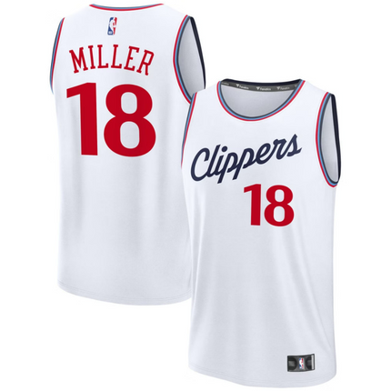 Baba Miller LA Clippers 2026 Fast Break Association Edition Jersey - White