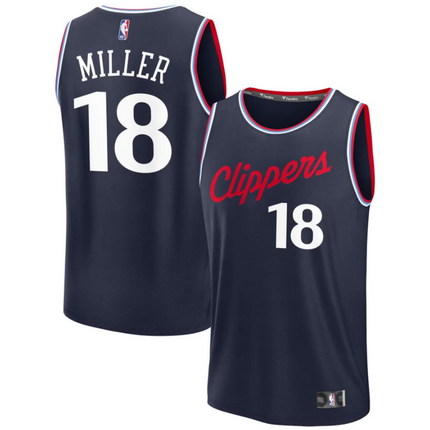 Baba Miller LA Clippers 2026 Fast Break Icon Edition Jersey - Navy