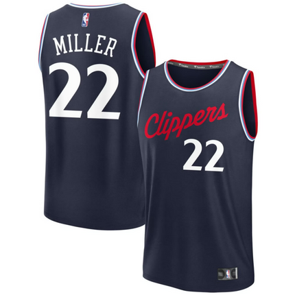 Jordan Miller LA Clippers 2026 Fast Break Icon Edition Jersey - Navy