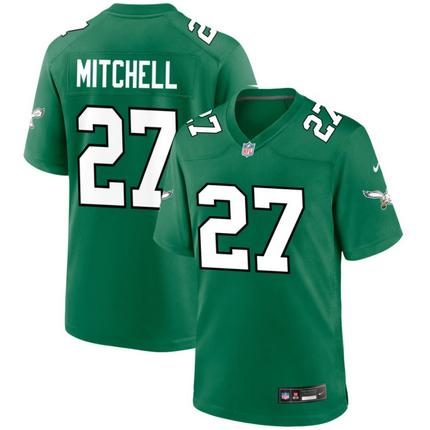 Quinyon Mitchell Philadelphia Eagles 2026 Alternate Game Jersey - Kelly Green