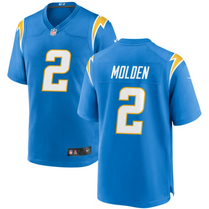 Elijah Molden Los Angeles Chargers 2026 Game Jersey - Powder Blue