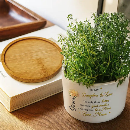 Mom Daughter The Only Thing Better Than Being Your Mother - Personalized Ceramic Plant Pot
