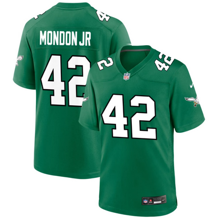 Smael Mondon Jr. Philadelphia Eagles 2026 Alternate Game Jersey - Kelly Green
