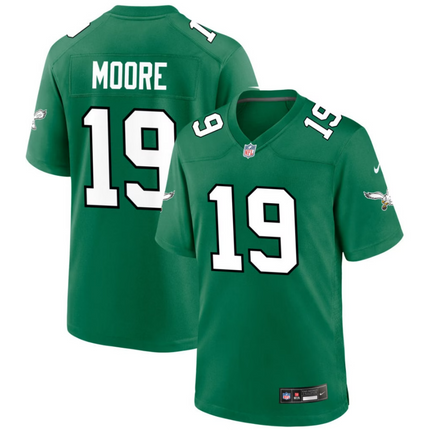 Elijah Moore Philadelphia Eagles 2026 Alternate Game Jersey - Kelly Green