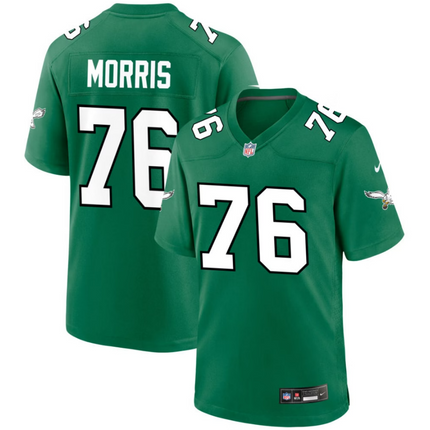 Micah Morris Philadelphia Eagles 2026 Alternate Game Jersey - Kelly Green