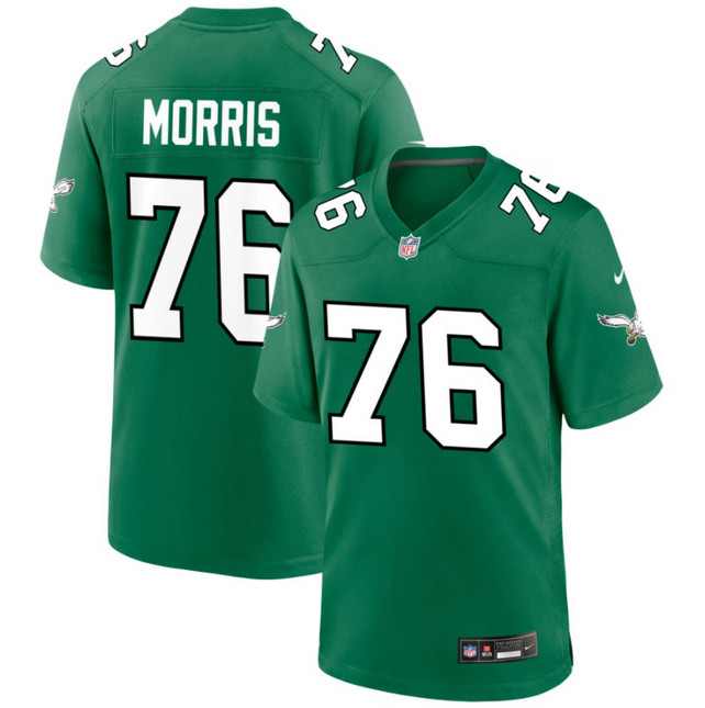 Micah Morris Philadelphia Eagles 2026 Alternate Game Jersey - Kelly Green
