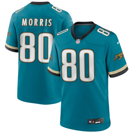 Quintin Morris Jacksonville Jaguars 2026 Throwback Game Jersey - Teal Prowler