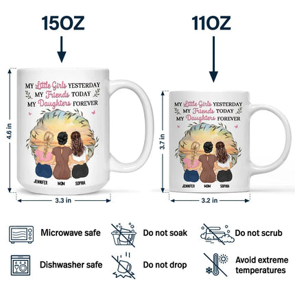 Mother & Daughter My Friend Today My Daughter Forever - Personalized Mug