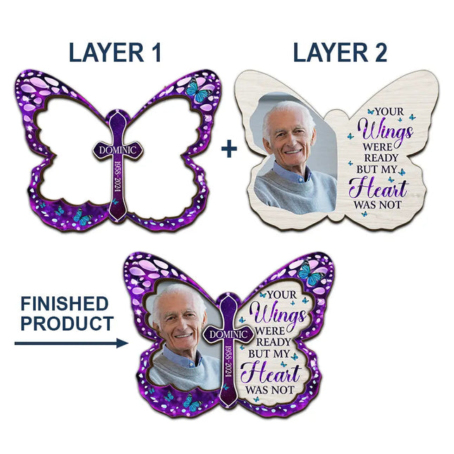 Custom Photo I'm Always With You Memorial - Personalized Custom Shaped Car Visor Clip